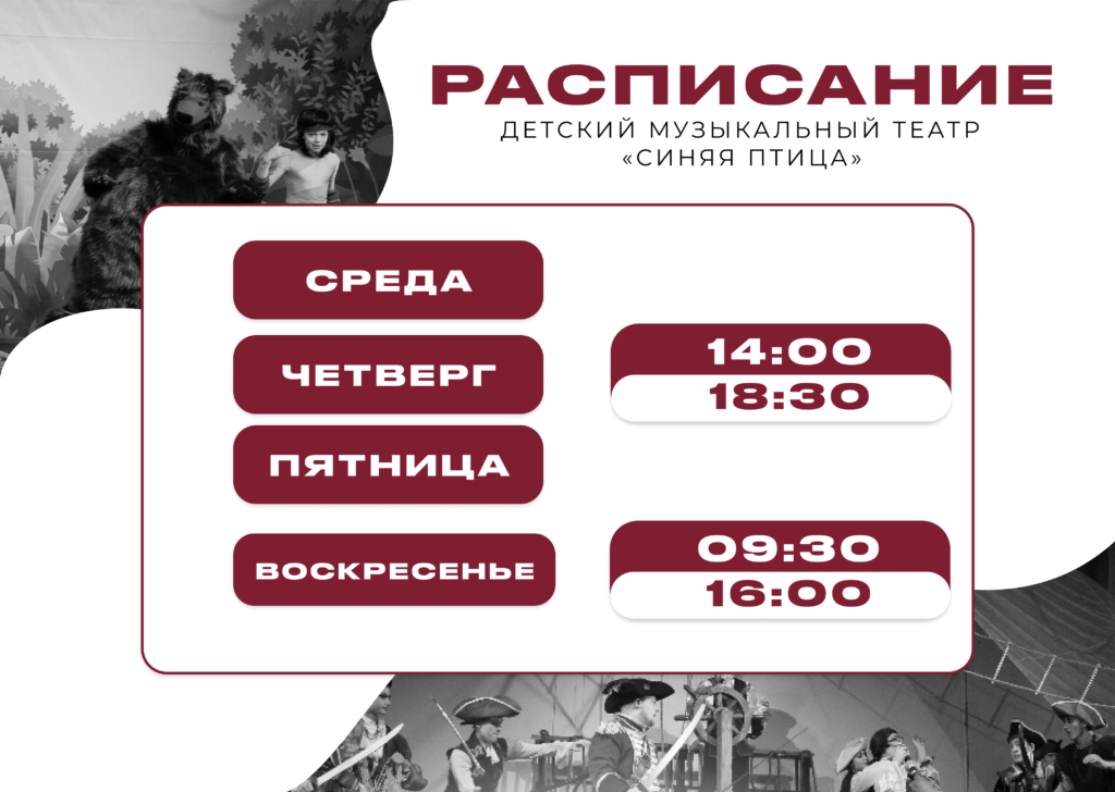 Расписание Синяя птица
